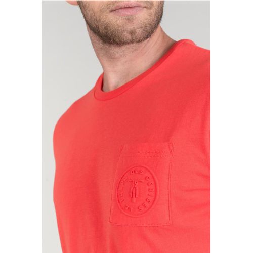 T-shirt Paia corail rouge en coton - Le Temps des Cerises - Modalova