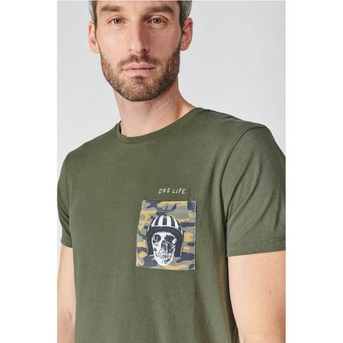 Tee-Shirt KAISER vert en coton - Le Temps des Cerises - Modalova