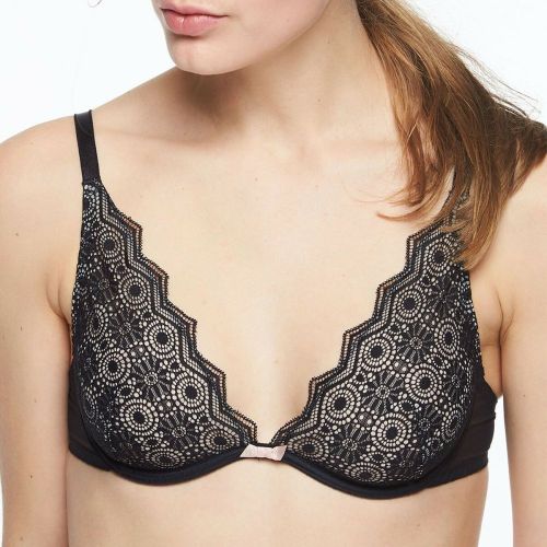 Soutien-gorge à armatures plongeant noir - Georgia - Passionata - Modalova