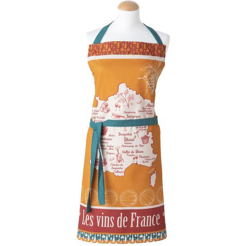 Tablier Imprimé En Coton, Vins De France 45 x 45 cm - Coucke - Modalova
