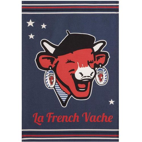 Torchon imprimé en coton, LA VACHE QUI RIT 50x75cm - Coucke - Modalova