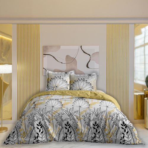 PARURE HOUSSE DE COUETTE DECOR CHIC 240 X 220 + 2 TAIES - Calitex - Modalova