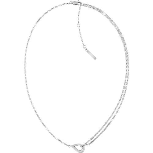 Collier Calvin Klein Sculptured Drops - 35000080 Acier - Calvin Klein Bijoux - Modalova