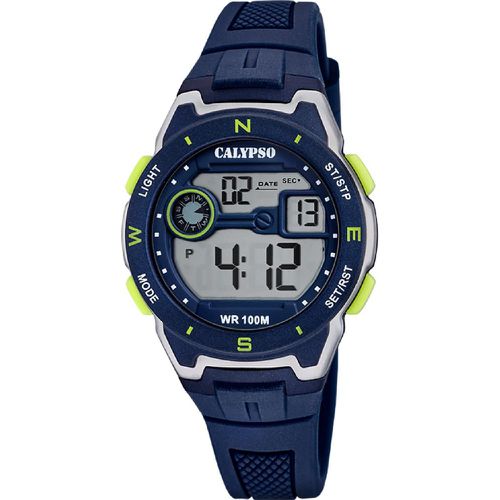 Montre Digital Crush - K5853-3 Bracelet Silicone Bleu Marine - Calypso - Modalova