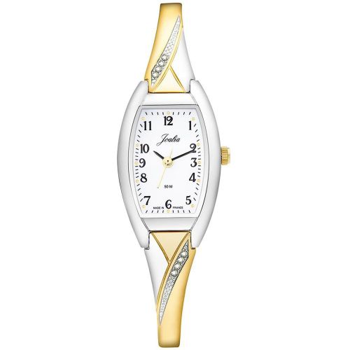 Montre 634010 - JOALIA Acier Bicolore Argenté & Doré Bracelet Serti - Certus - Modalova