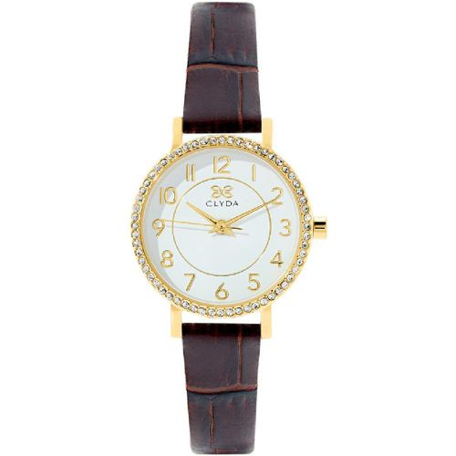 Montre Justine - CLA826DWR Bracelet Cuir - Clyda - Modalova