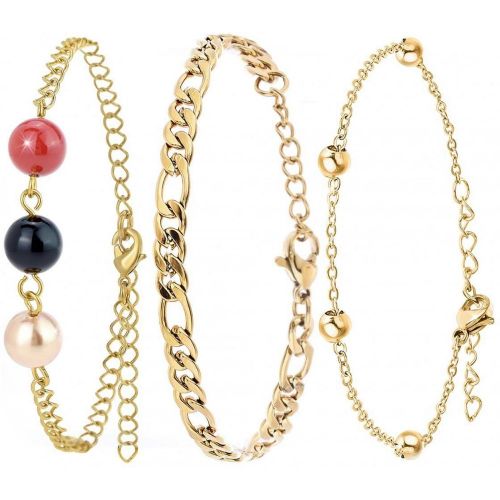 Bracelet B2073+B2371-DORE+B2384-DORE - Angèle M - Angèle M Bijoux - Modalova