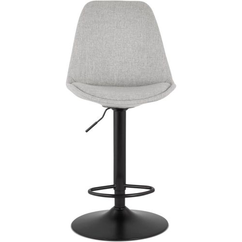 Tabouret réglable 'CAMPUS' en tissu et pied noir - ALTEREGO - Modalova