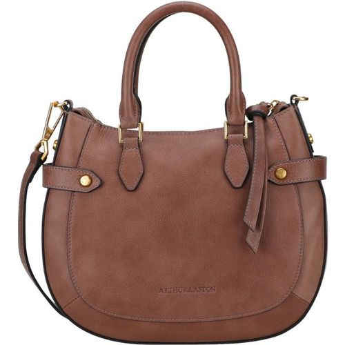 Sac porté main taupe en cuir - Arthur & Aston - Modalova