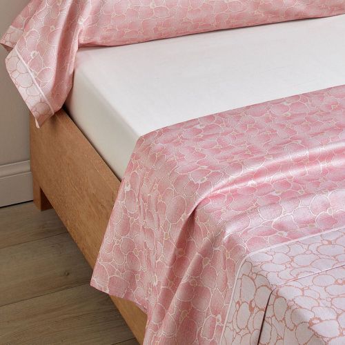 Parure Drap plat + 2 taies 65 x 65 + DH ARCANGUES Garance - Blanc des Vosges - Modalova