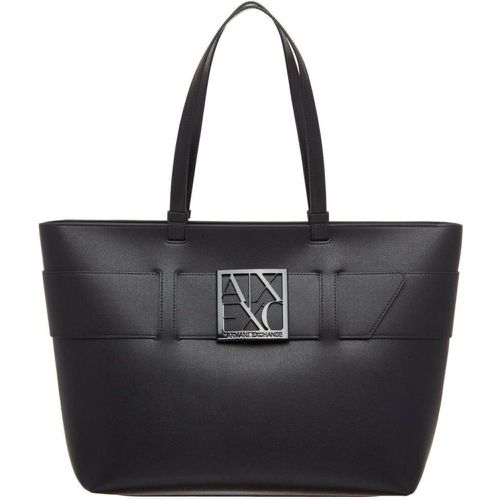 Sac shopper femme M noir - Armani Exchange - Modalova