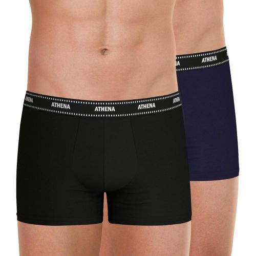 Lot de 2 boxers Duo Essentiel en coton - Athena - Modalova