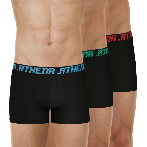 Lot de 3 boxers Trio Essentiel en coton - Athena - Modalova