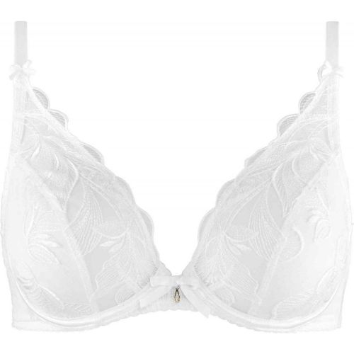 Soutien-gorge plongeant armatures avec broderie florale Blanc - Aubade - Modalova