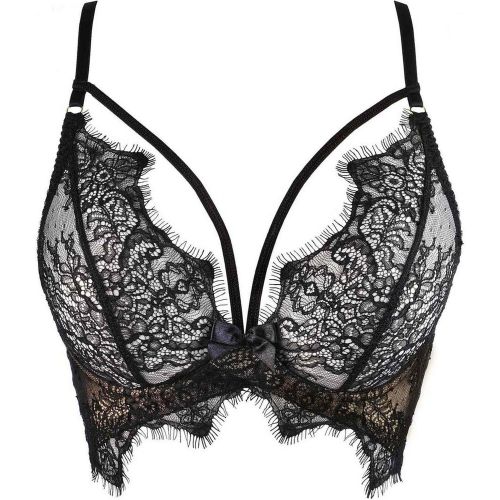 Semi-corset - Noir à dentelle - Axami lingerie - Modalova