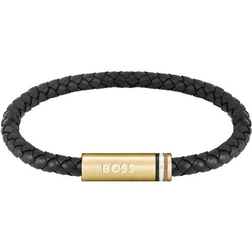 Bracelet Ares Single - 1580624 Cuir, Acier - Boss Bijoux - Modalova