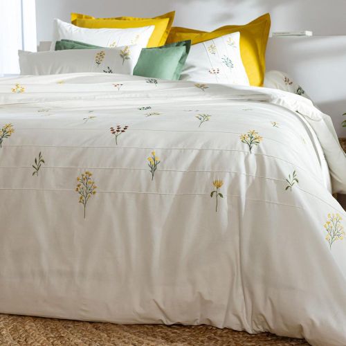 Housse de couette en percale de coton réversible FLEURETTES - Becquet - Modalova