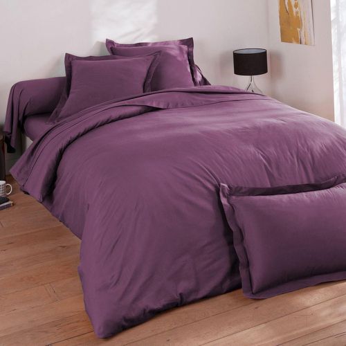 Drap Housse Coton Uni Aubergine - Becquet - Modalova