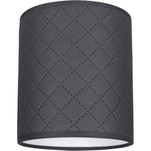 Abat-jour cylindrique E27 Tissu Anthracite - Britop Lighting - Modalova