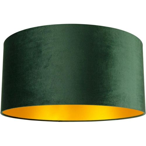 Abat-jour cylindrique E27 Velours avec intérieur Doré - Britop Lighting - Modalova