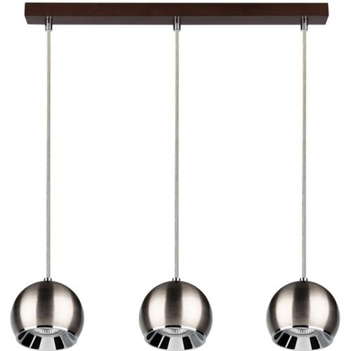 Ball Wood Lampe Suspendue Bois de Hêtre couleur Noyer Métal Satiné - Britop Lighting - Modalova