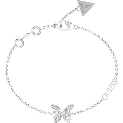 Bracelet Chrysalis Acier Rhodié Papillon Pavé De Zircons Cubiques - Guess Bijoux - Modalova