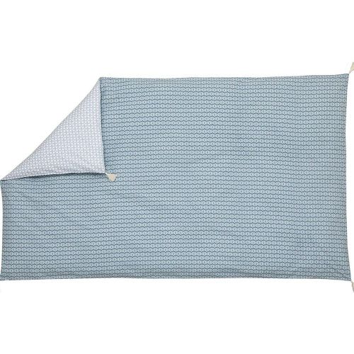 Courtepointe percale DANDY Sauge 110 x 180 cm - Blanc des Vosges - Modalova