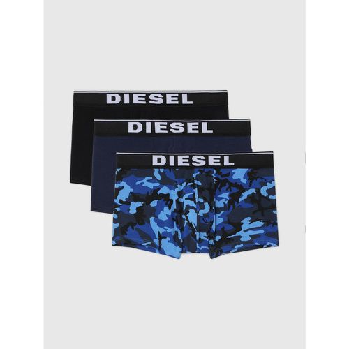 Pack de 3 boxers logotes ceinture elastique - Noir / / imprime - Diesel Underwear - Modalova
