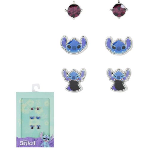 Lot de 3 paires de boucles d'oreilles Stitch - Disney - Modalova