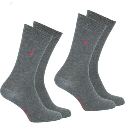 Lot de 2 paires de chaussettes mi-hautes Essentiels coton peigné - Eminence - Modalova