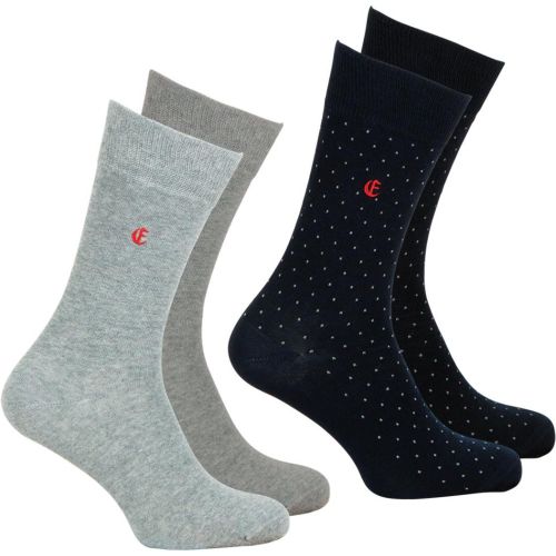 Lot de 2 paires de mi-chaussettes Coton Peigné Edition anniversaire bleu - Eminence - Modalova