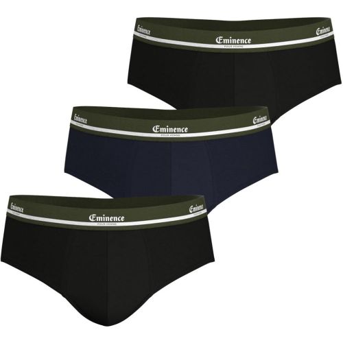Lot de 3 slips multicolore en coton - Eminence - Modalova