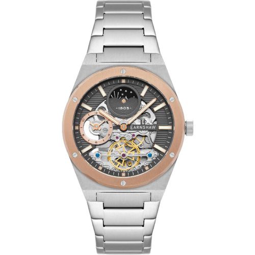 Montre Drake Dual Time Automatic - ES-8291-44 Bracelet Acier - Earnshaw - Modalova