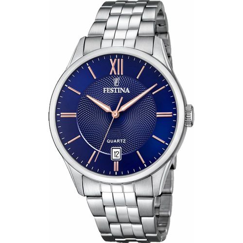 Montre CLASSIQUE F20425-5 - Montre ACIER CADRAN BLEU Montres - Festina - Modalova