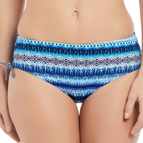 Slip de bain mi-couvrant jambes réglables Imprimé - Bleu - Fantasie Bain - Modalova