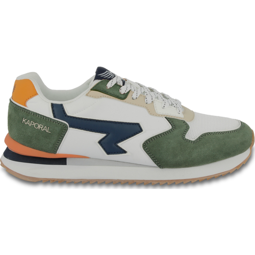 Baskets homme AMIRO blanc et kaki - Kaporal - Modalova