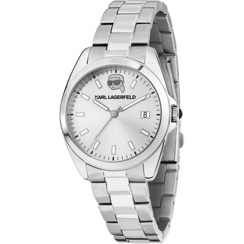 Montre Round Essentials - R0553101517 Bracelet acier Argent - Karl Lagerfeld - Modalova