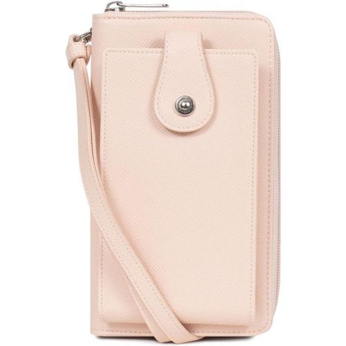 Pochette téléphone avec portefeuille Stop RFID Cuir AVA en toile Tia - Hexagona - Modalova