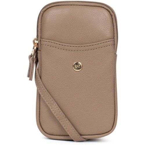 Pochette téléphone LUNA Biscuit en cuir Isla - Hexagona - Modalova