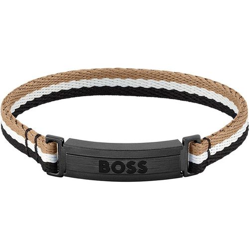 Bracelet pour Homme en Tissu Marron - Boss Bijoux - Modalova