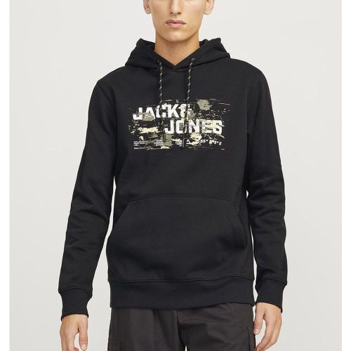 Sweat à capuche en Coton Noir Beau - jack & jones - Modalova