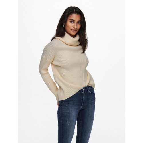 Pull en maille Col bénitier Manches longues blanc - Only - Modalova