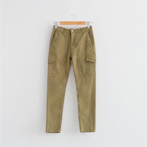 Pantalon cargo slim kaki en coton - Outside In - Modalova