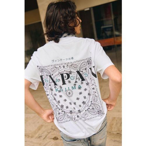 T-shirt Miki Japan Rags blanc Vern - Le Temps des Cerises - Modalova