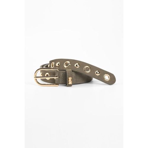 Ceinture en cuir STUDY kaki Sara - Le Temps des Cerises - Modalova