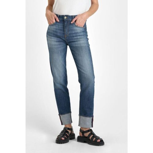 Jeans mom 400/17 mom taille haute 7/8ème, 7/8ème Lily en coton - Le Temps des Cerises - Modalova