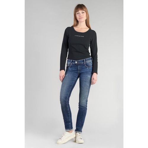 Jeans push-up regular, droit PULP, longueur 34 en coton Opal - Le Temps des Cerises - Modalova