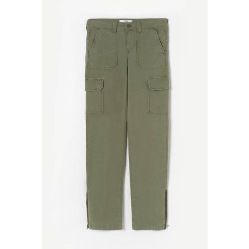 Pantalon slim BALARD vert en coton - Le Temps des Cerises - Modalova