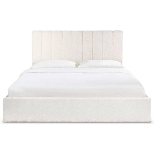 Lit Coffre Songe et Sommier Tissu bouclette - 3S. x Home - Modalova