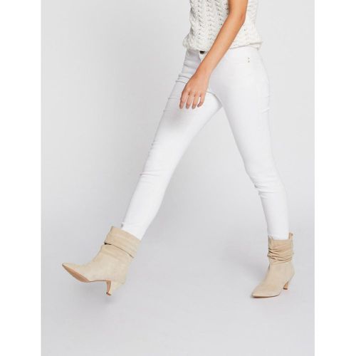 Jeans skinny taille basse blanc cassé - Morgan - Modalova